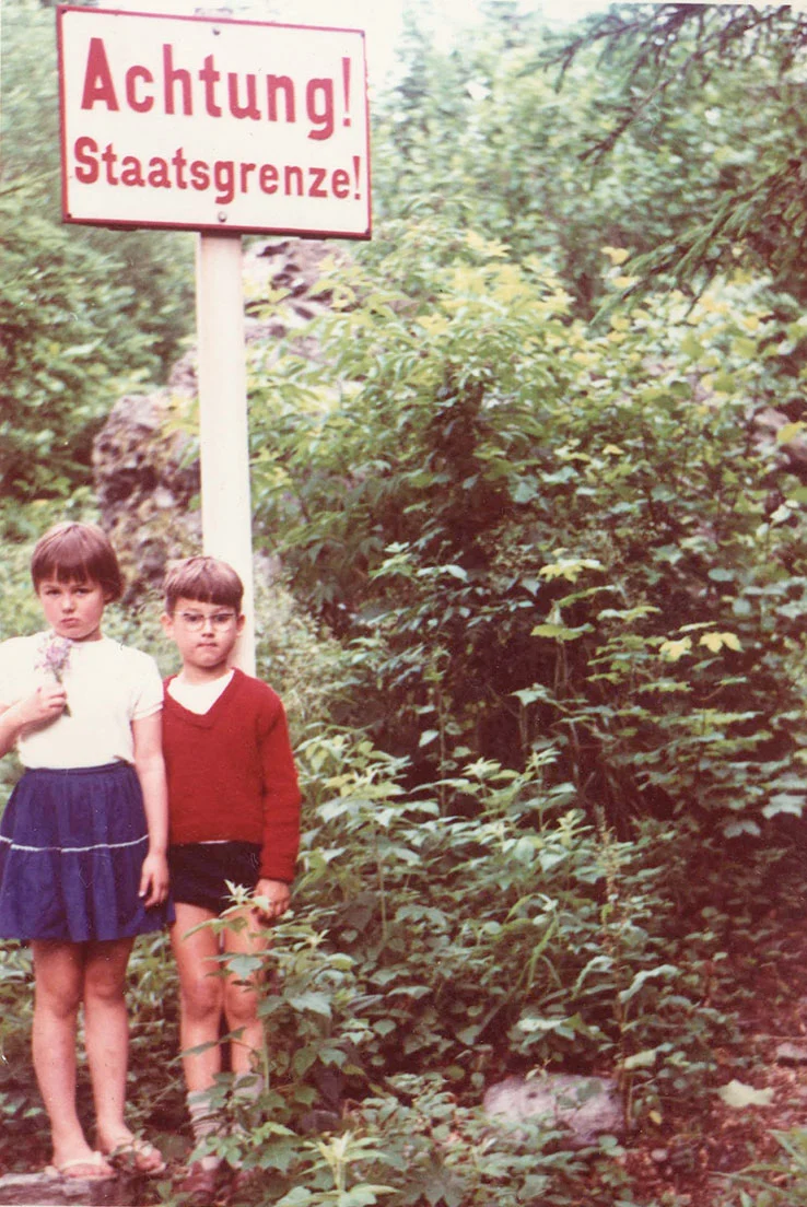 Emigrantenkinder an der österreichisch-ungarischen Grenze, 1964. Foto: privat  