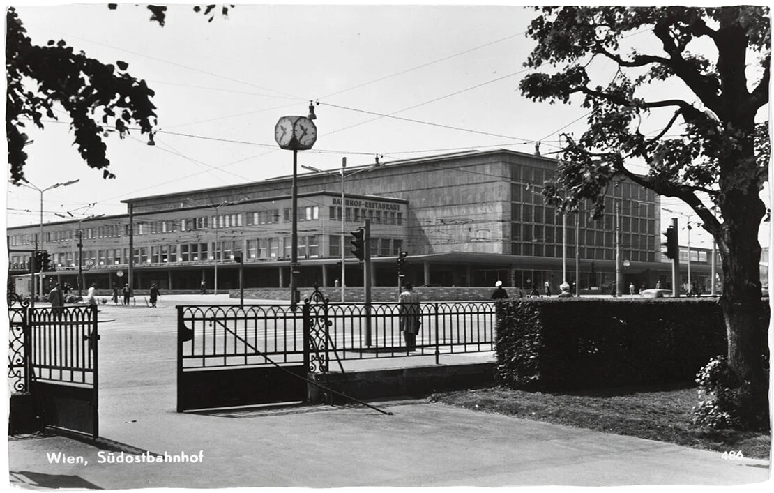 Ansichtskarte Südbahnhof, nach 1960, Sammlung Wien Museum  