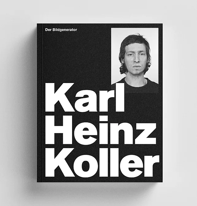 Cover des Buches. Coversujet: Karl Heinz Koller: Monumental, 1973, Modell: Peter Braunsteiner, SW-Fotografie