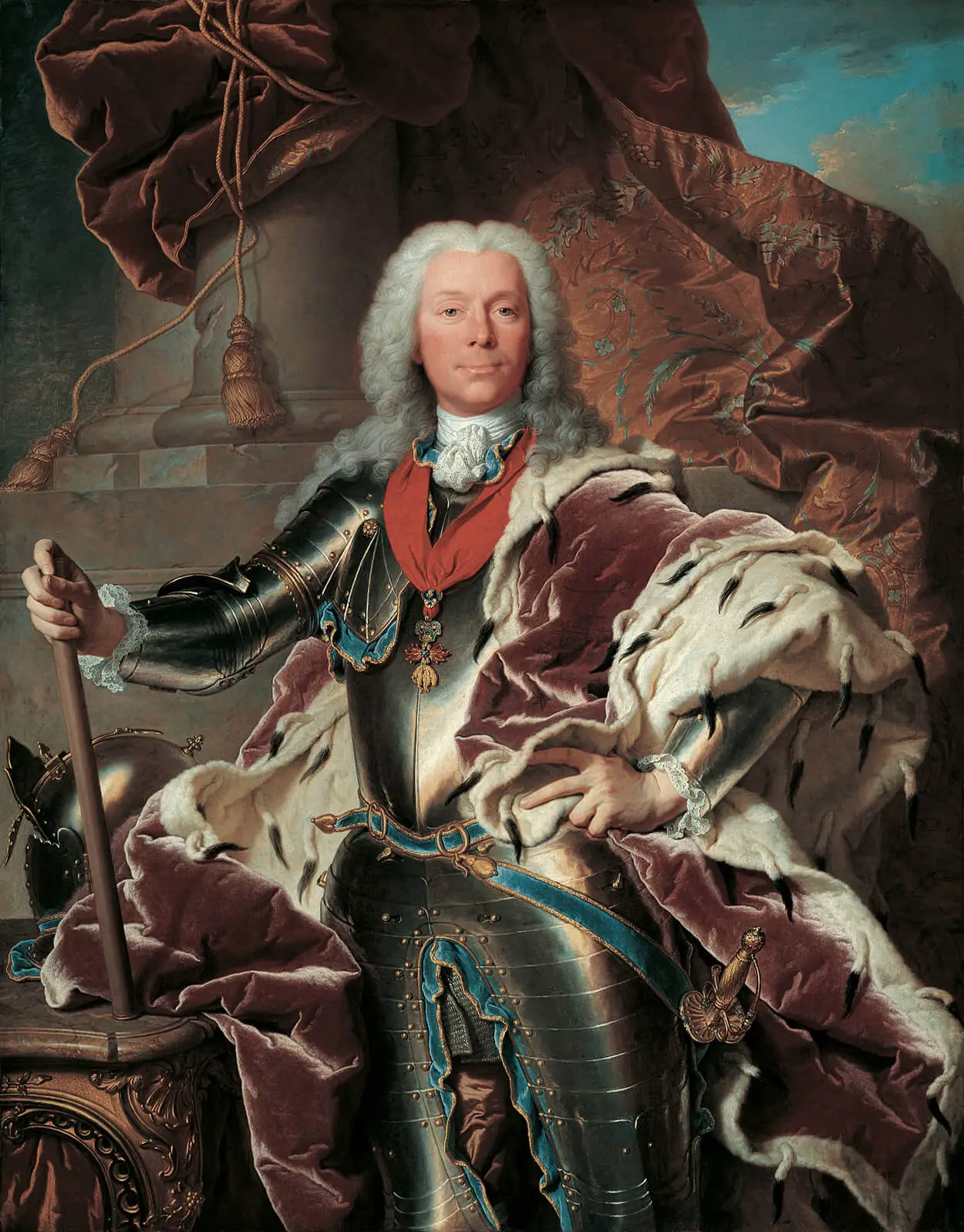 Hyacinthe Rigaud: Porträt des Fürsten Joseph Wenzel I. von Liechtenstein (1696–1772) , 1740, Öl auf Leinwand, LIECHTENSTEIN. The Princely Collections, Vaduz–Vienna
