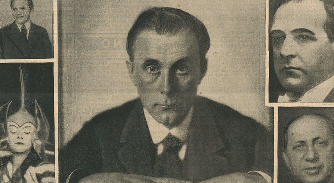 Adolf Loos als Jubilar, Fotografie von Trude Fleischmann, Der Wiener Tag, 10. Dezember 1930 (Ausschnitt), ÖNB (Anno) 