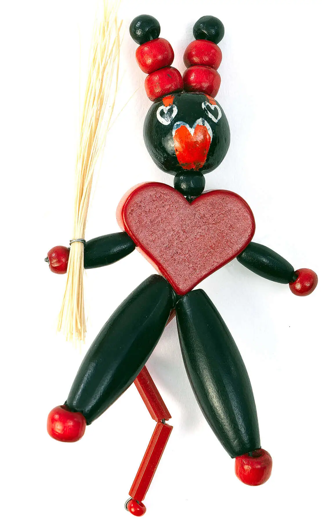 Krampusfigur aus Holzperlen, 20. Jh., Wien Museum