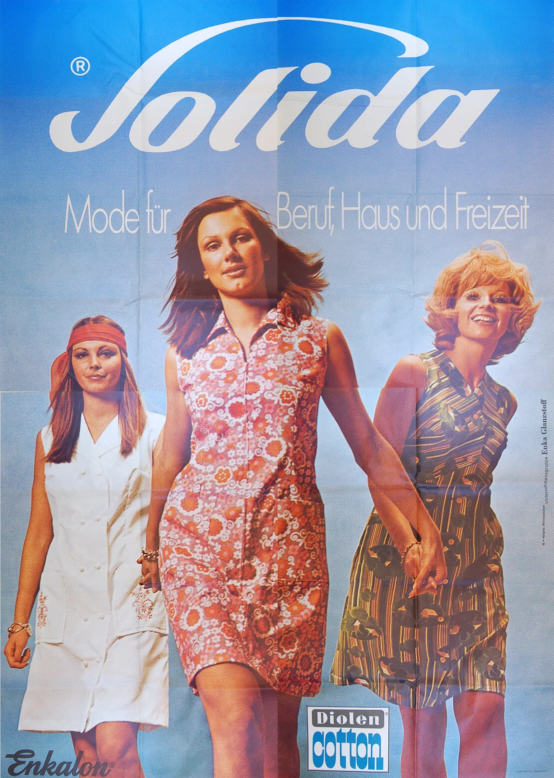 Solida - Mode für Beruf, Haus und Freizeit, Plakat (4 Teile), 1972,  © Plakatsammlung Wienbibliothek  