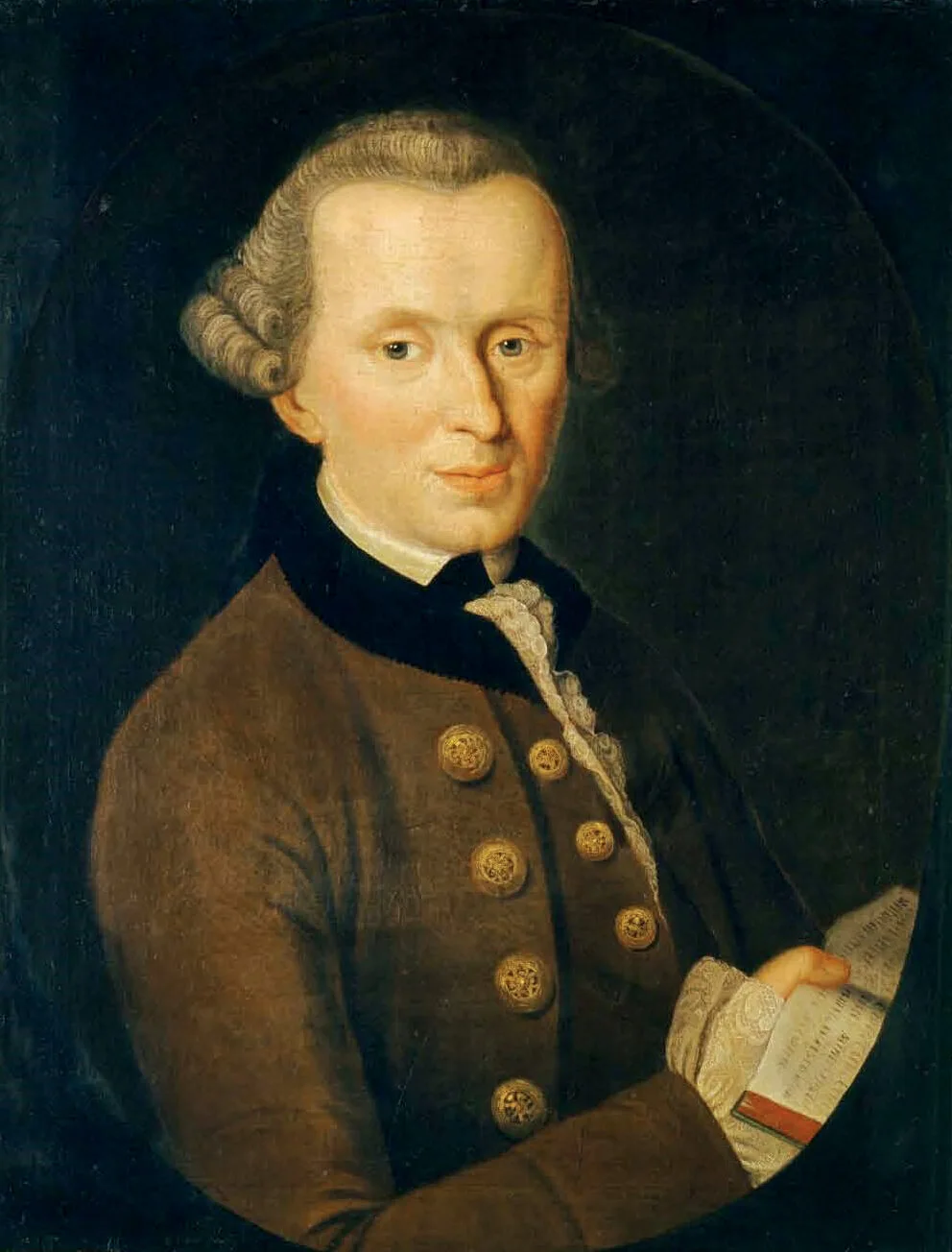 Johann Gottlieb Becker: Immanuel Kant, 1768, Öl auf Leinwand, Schiller-Nationalmuseum, Marbach am Neckar, Wikimedia Commons  
