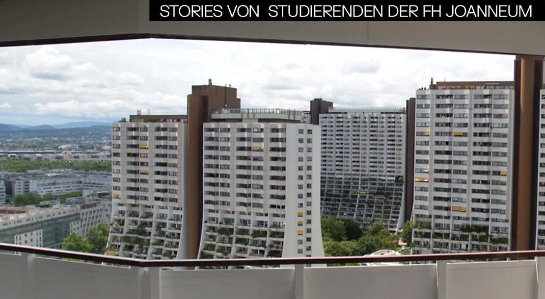 Aussicht aus dem 21ten Stock. Diese Wohnung verfügt über eine Loggia, Foto: Leart Krasniqi  