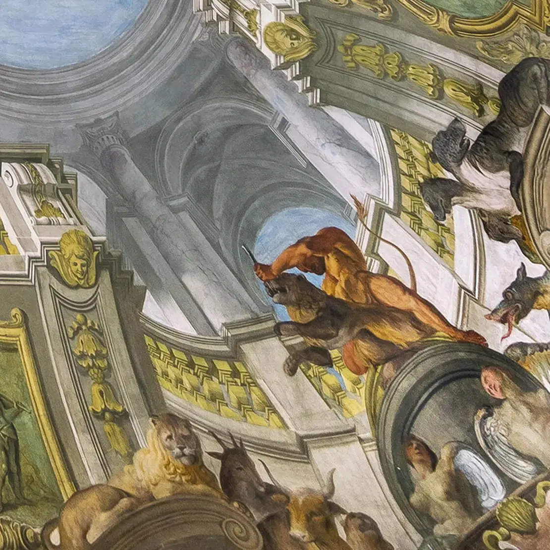 Andrea Pozzo: Deckenfresko Herkulessaal (Detail), © LIECHTENSTEIN. The Princely Collections, Vaduz-Vienna  