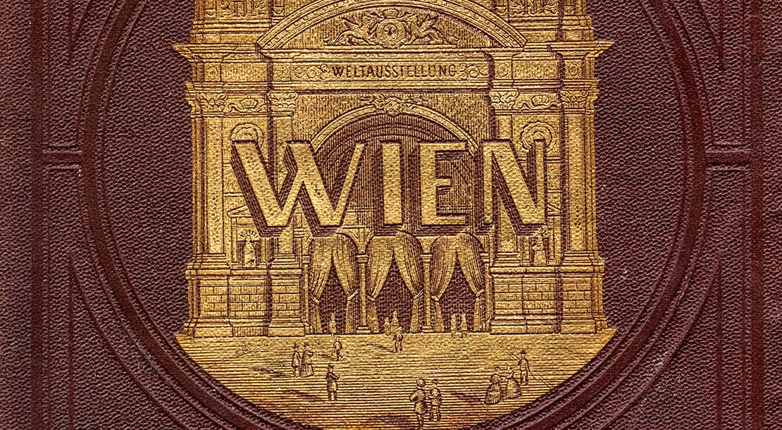Cover des Wien-Führers aus der Reihe Meyer’s (Ausschnitt), Wienbibliothek im Rathaus