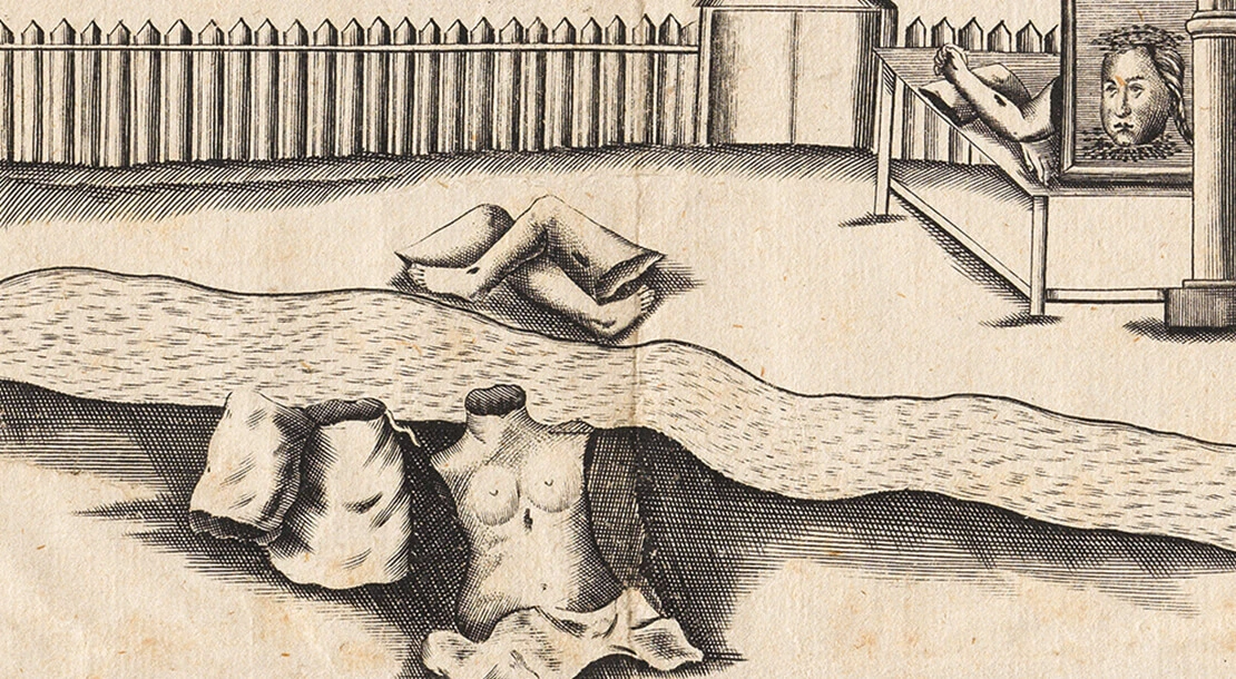 Das kürzlich erworbene Flugblatt aus dem Jahr 1665 (Ausschnitt), Wien Museum  