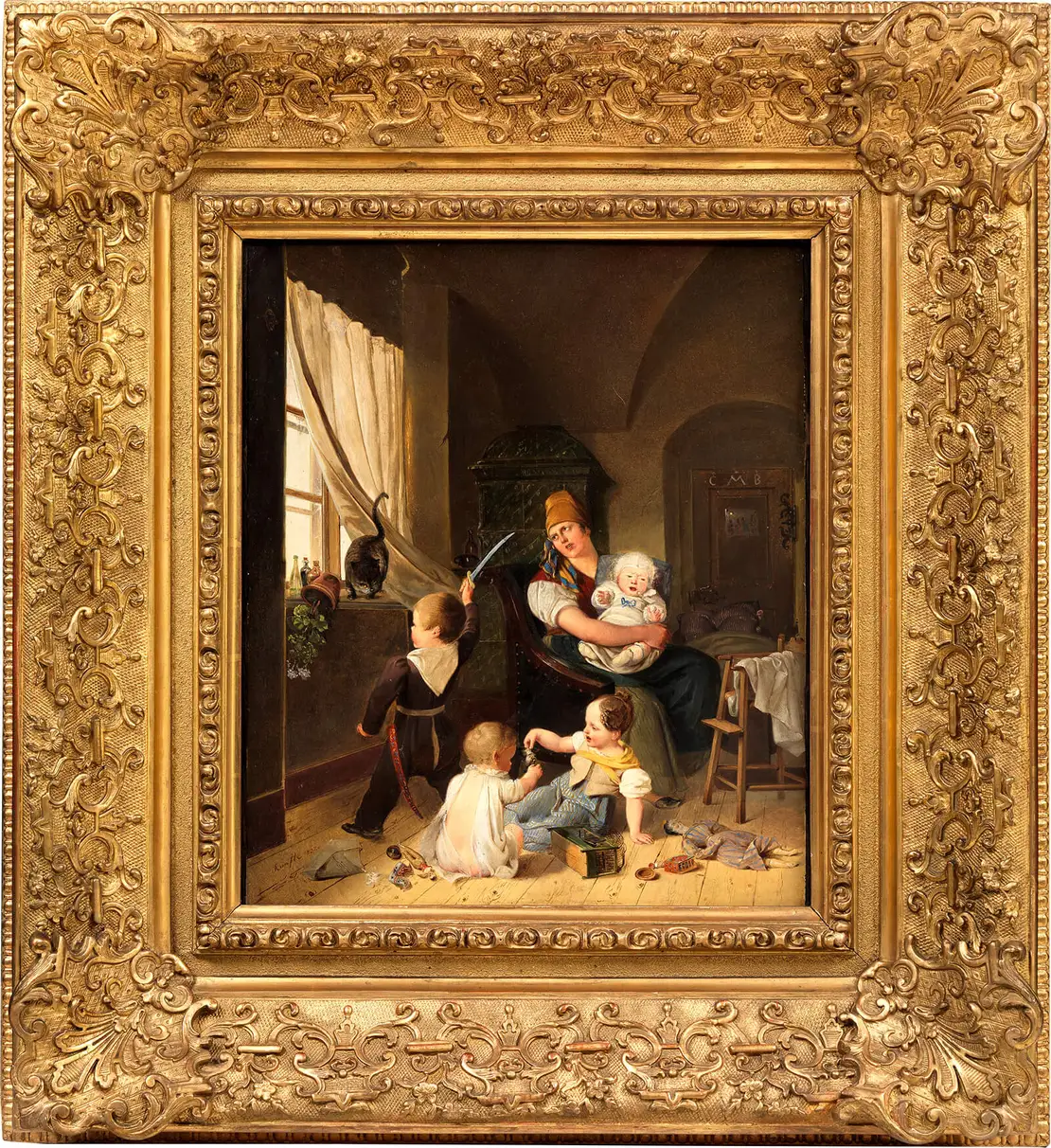 Johann Matthias Ranftl: In der Kinderstube, 1832, Wien Museum