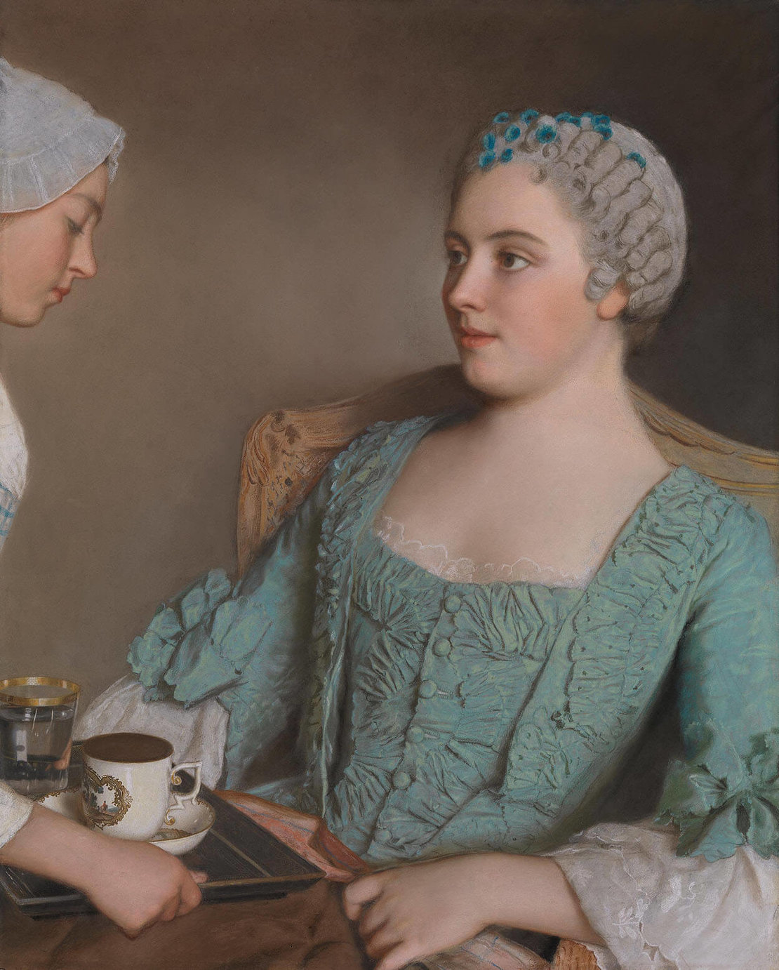 Jean-Étienne Liotard: Das Frühstück, um 1752, Bayerische Staatsgemäldesammlungen - Alte Pinakothek München  