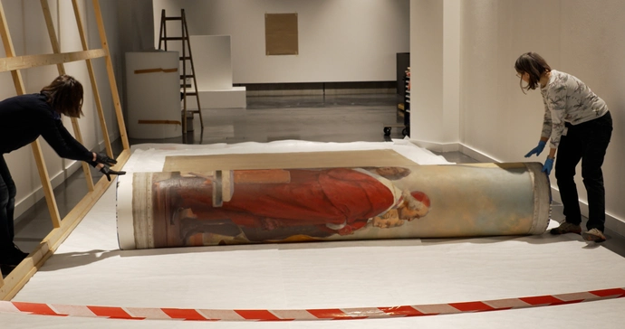 Großgemälde im Museum