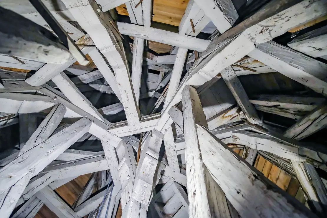 Innenkonstruktion auf Höhe der Ebene 4, Foto: Beate Lehmann, Mathias Slupetzky  