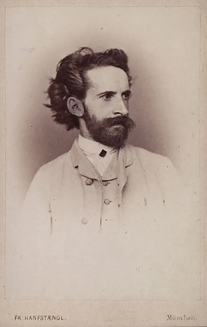 Hans Makart, um 1867, Fotografie von Franz Seraph Hanfstaengl, Wien Museum