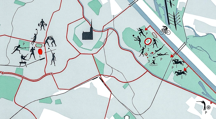 Abbildung aus dem Buch „Wien meldet seine Kandidatur für die Olympischen Spiele 1964“, 1958, Foto: Stephan Doleschal