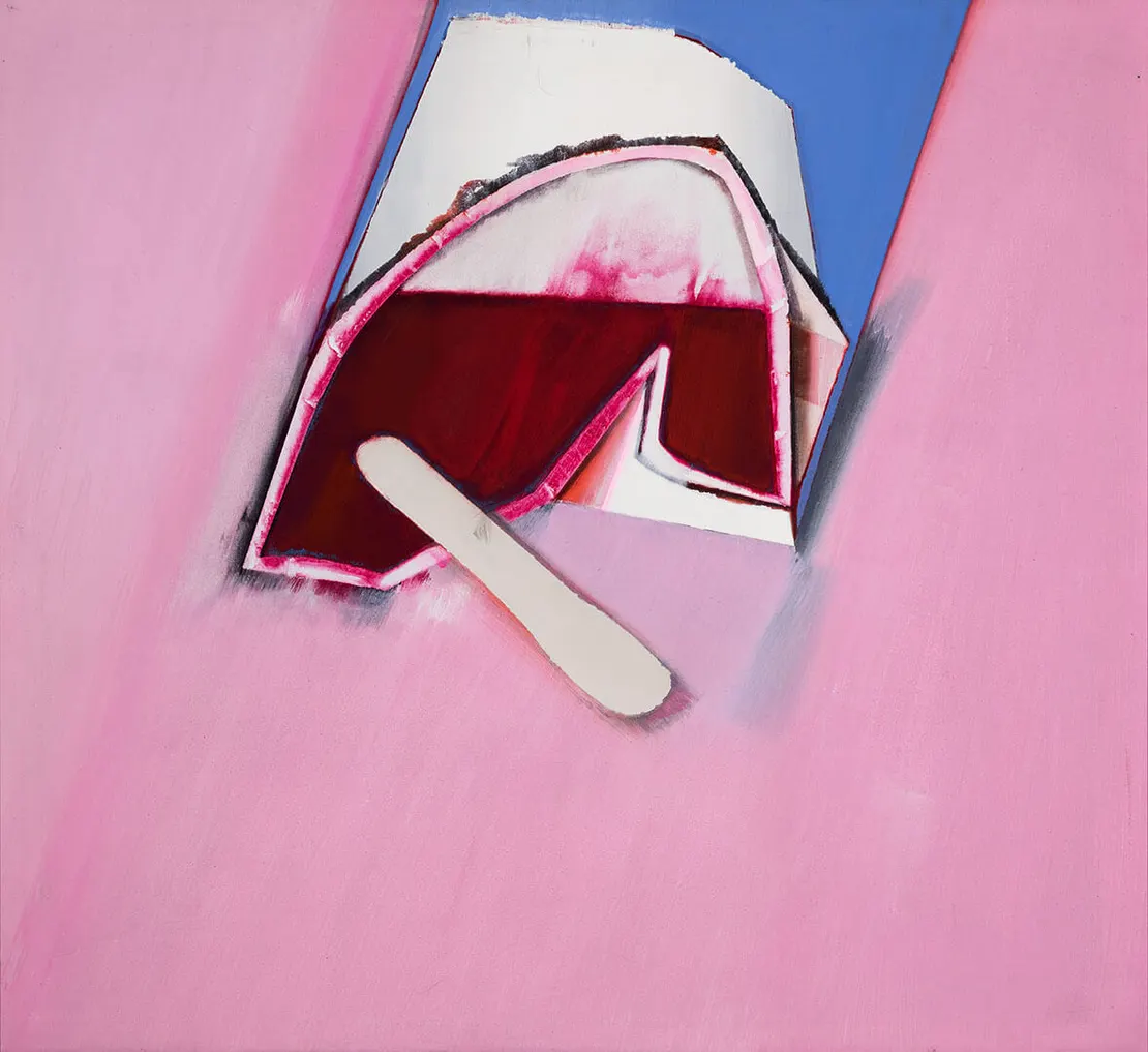 Jorg Hartig: Himbeereisbecher, 1966, Acryl auf Leinwand, Wien Museum  