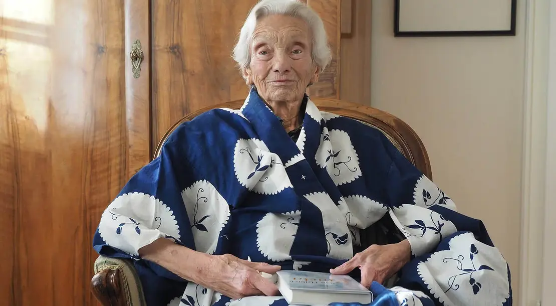 Ilse Helbich in ihrem Haus in Schönberg am Kamp, 2017, Foto: Norbert Stadler