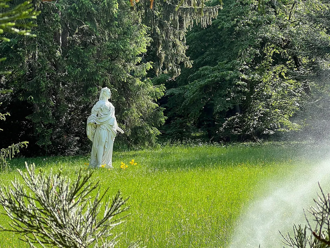 Friedrich Steger: Alt-Figur, Kalksandstein, um 1873/74, Foto: Anna Attems