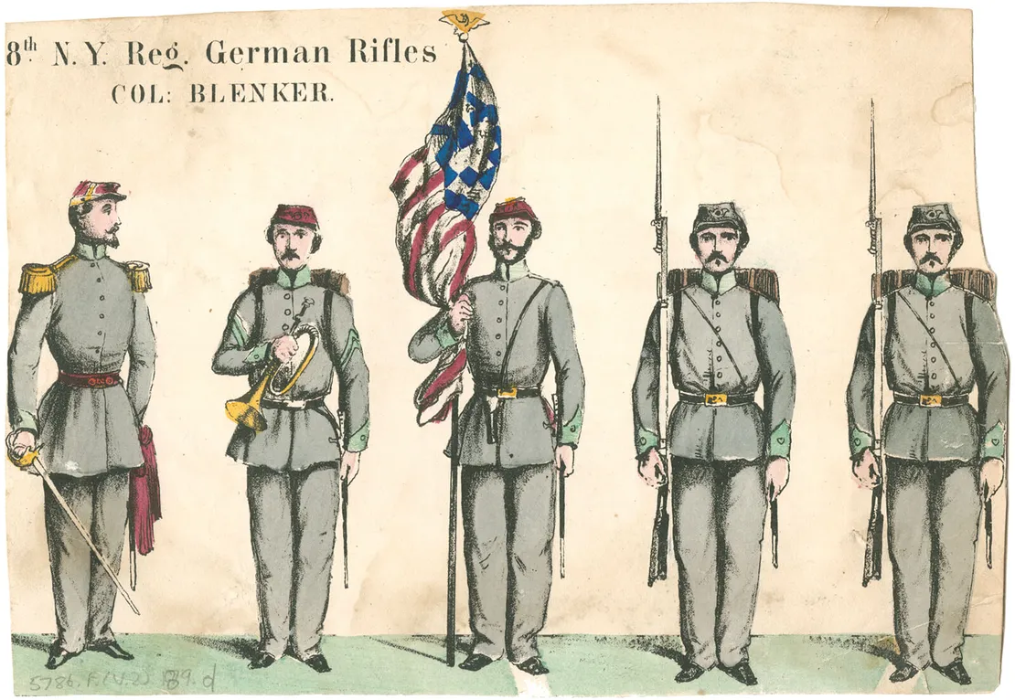 „First German Rifles“ im 8. New York Volunteer Infantry Regiment, 1861-1865, Library Company of Philadelphia