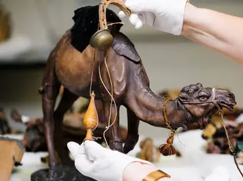 Krippenfiguren des Sebastian Osterrieder in der Otto Wagner Kirche