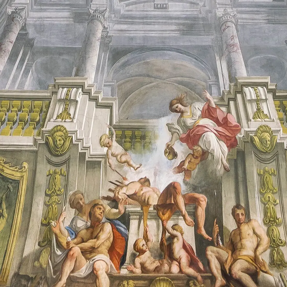 Andrea Pozzo: Deckenfresko Herkulessaal (Detail), © LIECHTENSTEIN. The Princely Collections, Vaduz-Vienna  