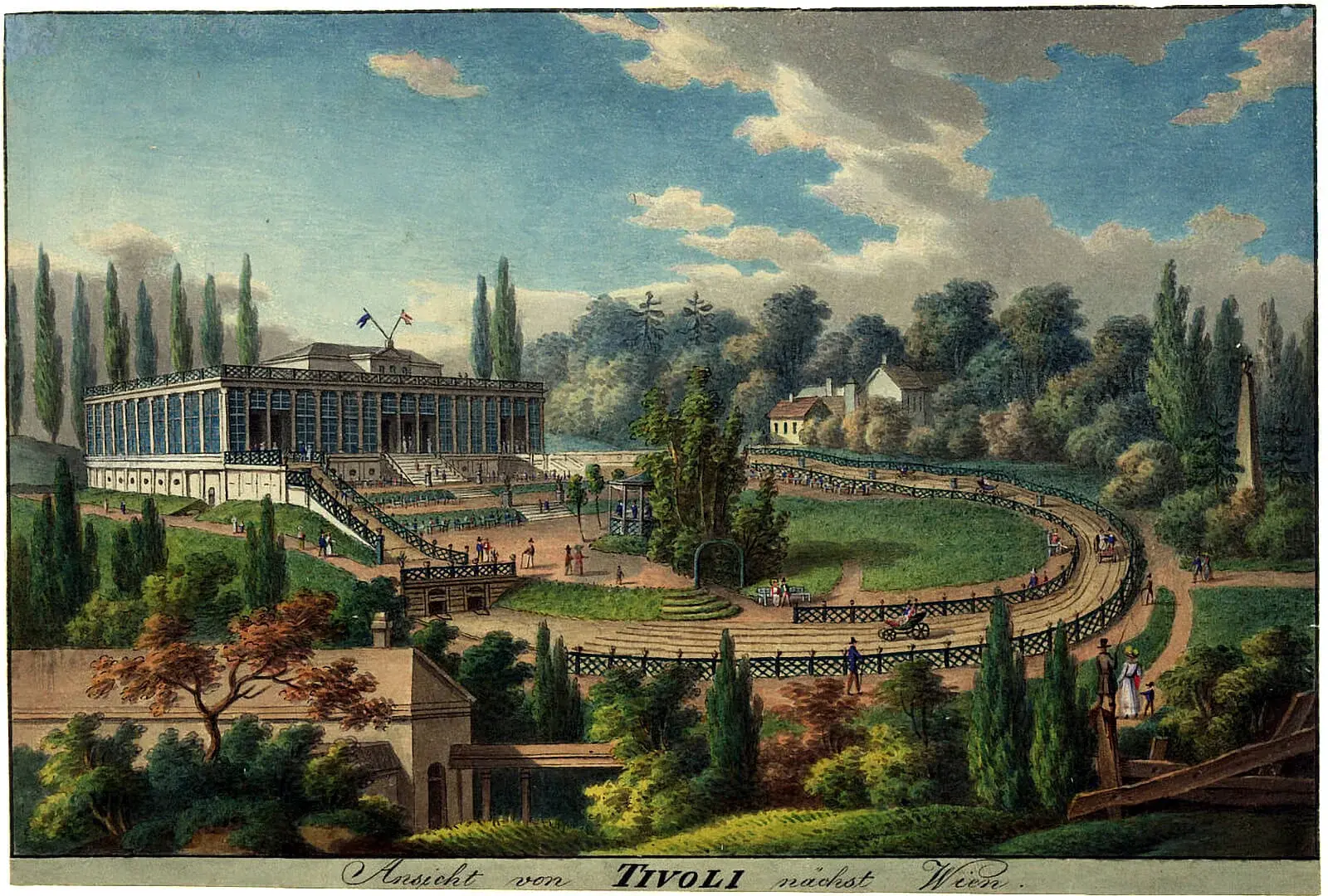 Eduard Gurk: Tivoli, 1. Hälfte 19. Jhdt., Wien Museum  