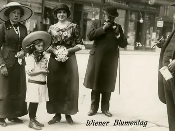 Ansichtskarte vom Blumentag 1913, Sammlung Göttche/Piffl