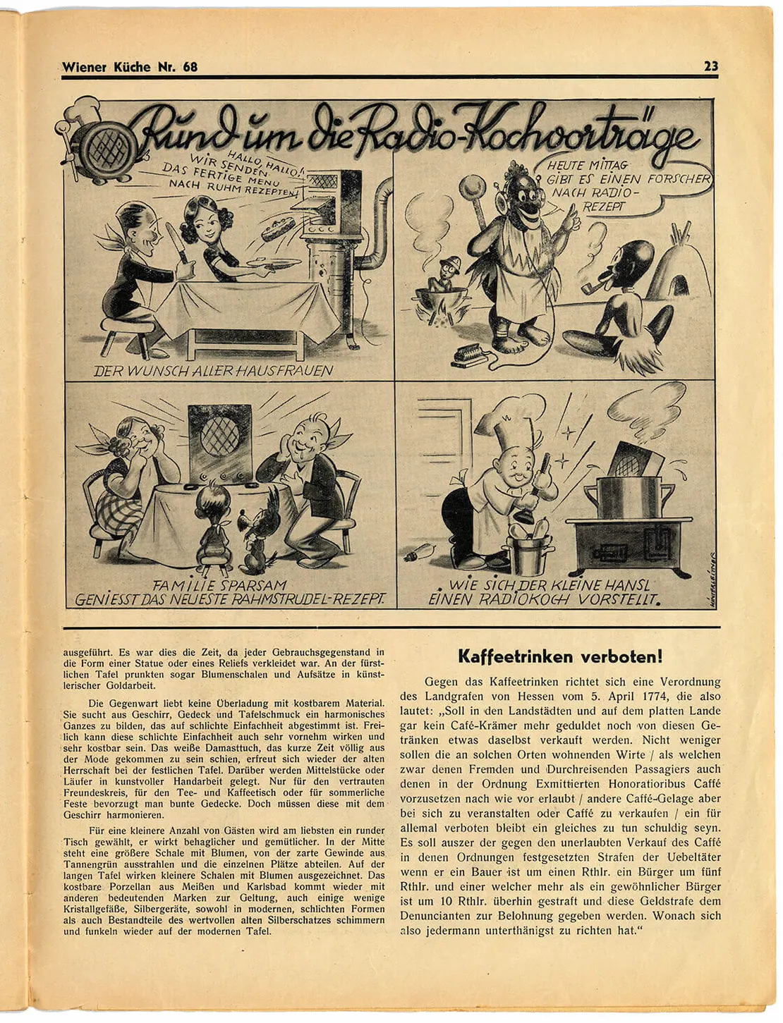 Wiener Küche, Nr. 68, 1936, Seite 23, Susanne Breuss  
