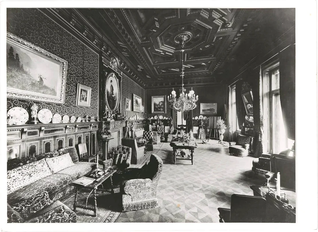 Arbeitszimmer des Kaisers in der Hermesvilla, 1898/1900, Wien Museum, Inv.-Nr. 164446/14