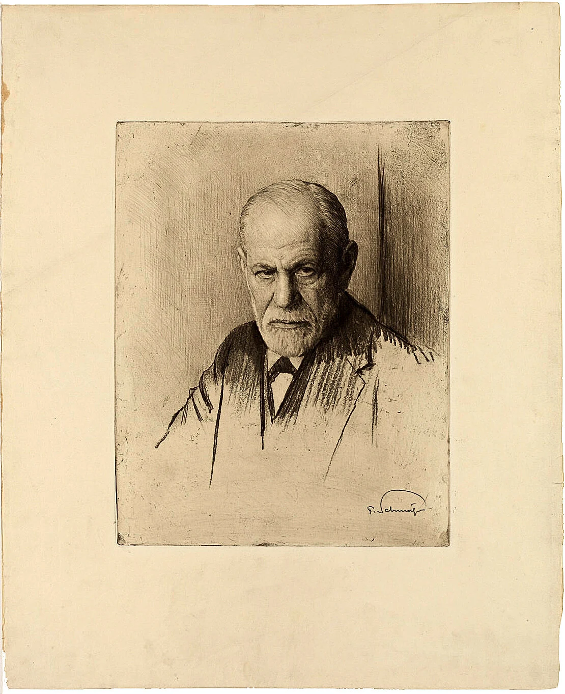 Ferdinand Schmutzer: Sigmund Freud, nach 1925, Wien Museum
