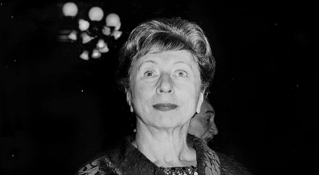 Dorothea Neff anlässlich der Verleihung der Kainz-Medaille, 1963, Foto: Votava / brandstaetter images / picturedesk.com 
