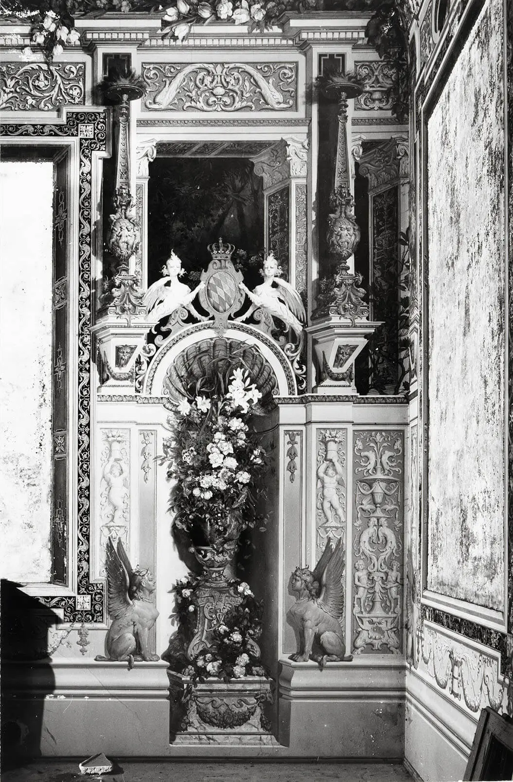 Elfriede Mejchar: Zerstörungen im Schlafzimmer der Kaiserin, um 1960, Wien Museum  