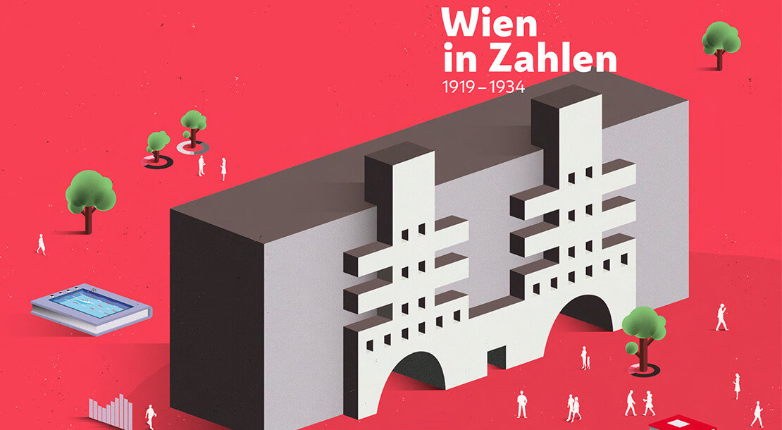 Das Rote Wien in Zahlen, © Stadt Wien, Wirtschaft, Arbeit und Statistik (MA 23), Grafik: Kunstuniversität Linz 
