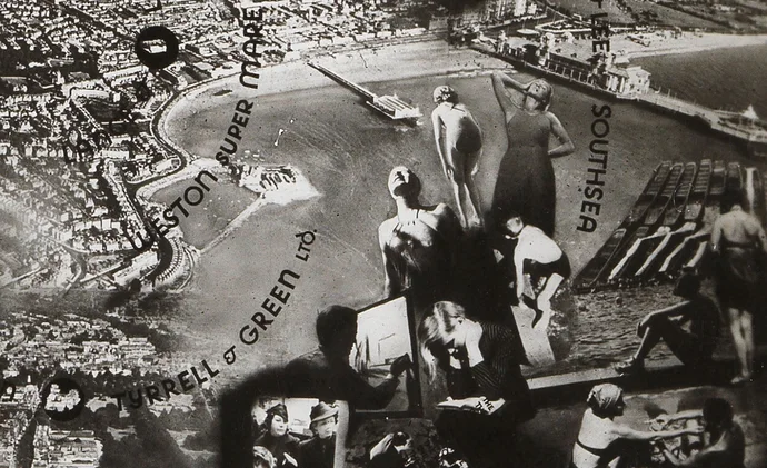 Robert Haas: Fotomontage für John Lewis & Co. Ltd. (Ausschnitt), 1938/39, Wien Museum