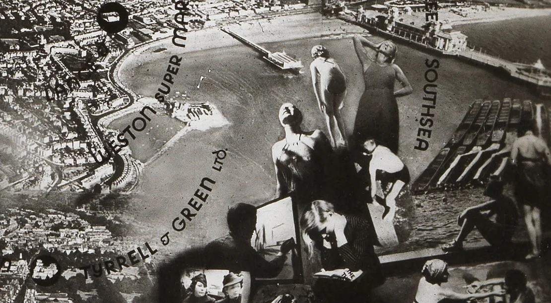 Robert Haas: Fotomontage für John Lewis & Co. Ltd. (Ausschnitt), 1938/39, Wien Museum  