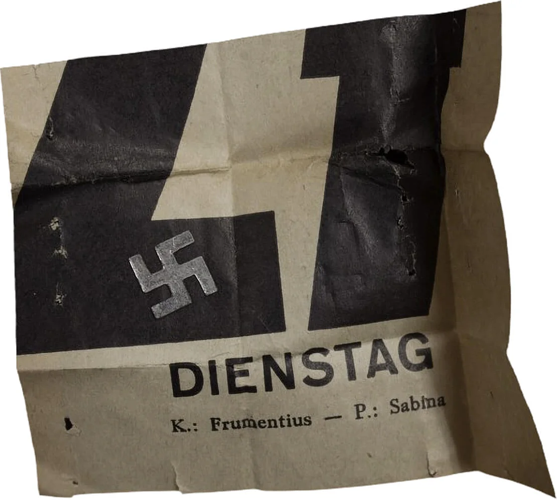 Ausgestanztes Hakenkreuz. Quelle: WStlA, M.Abt. 230, A2 – Q – Abschrankung, notstandspolizeiliche Maßnahmen, Kt. 1, Zl. 648/1938  