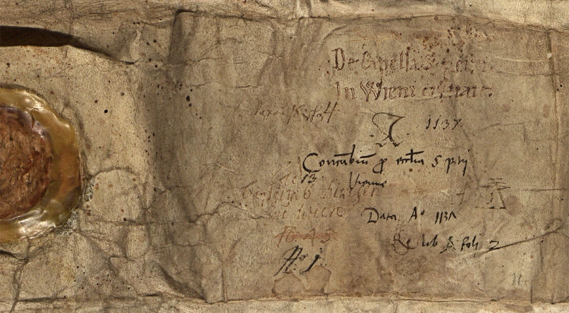 Mauterner Tauschvertrag, Detail, München, Bayerisches Hauptstaatsarchiv, Hochstift Passau Urkunden (802-1808) 39, in: Monasterium.net