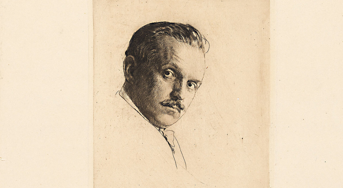 Ferdinand Schmutzer: Selbstbildnis, 1922, Wien Museum 