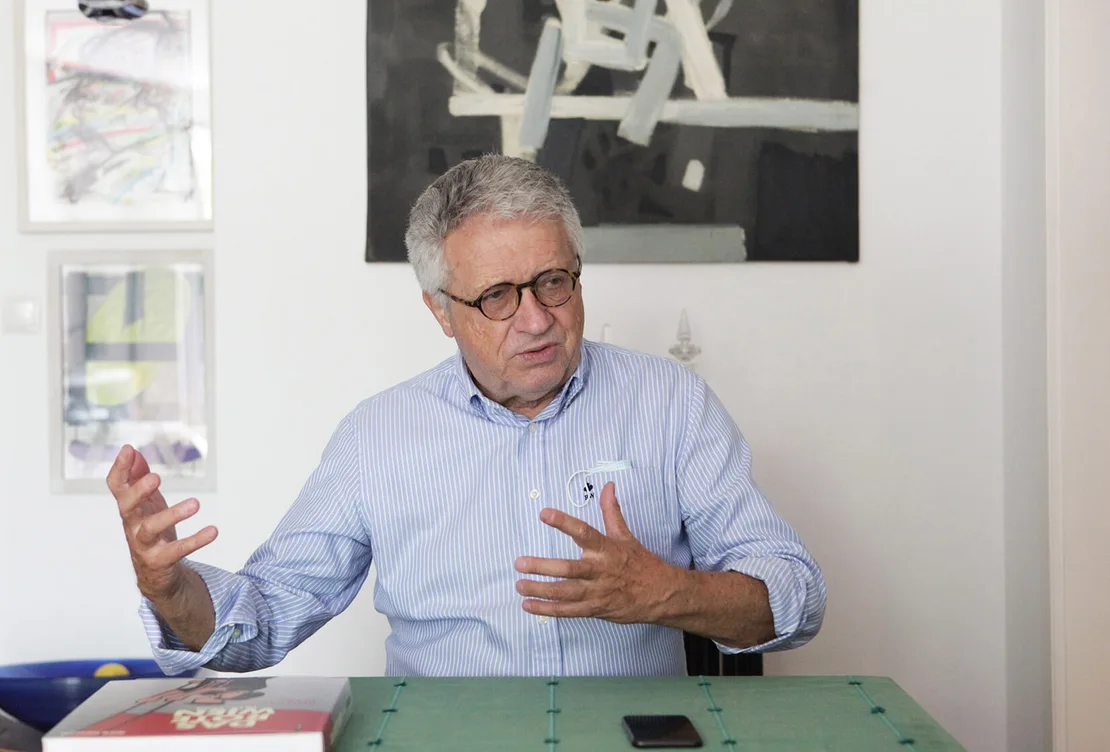 Wolfgang Petritsch beim Interview, Juli 2020. Foto: Martin Vukovits  