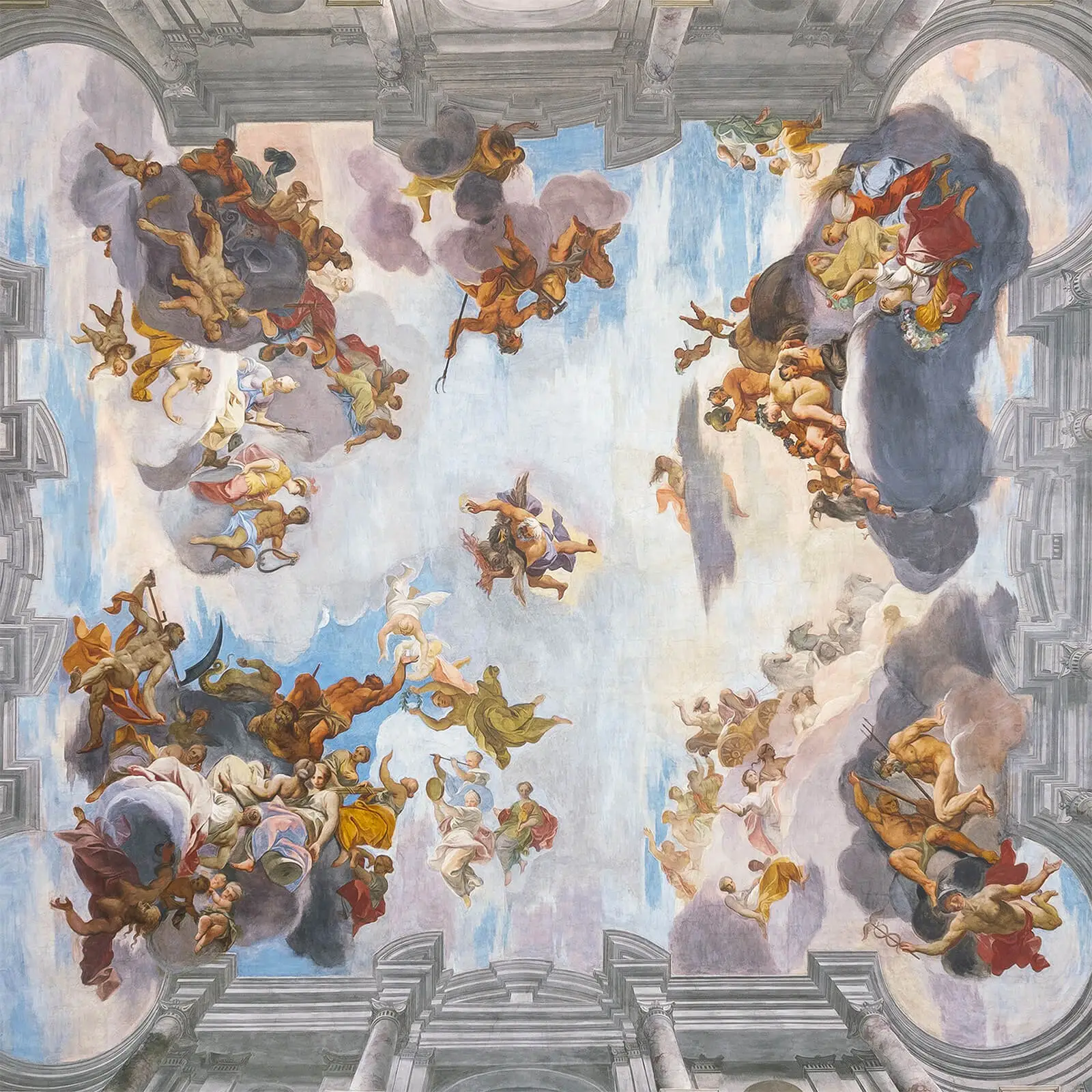 Andrea Pozzo: Deckenfresko Herkulessaal (Himmelszone), © LIECHTENSTEIN. The Princely Collections, Vaduz-Vienna  