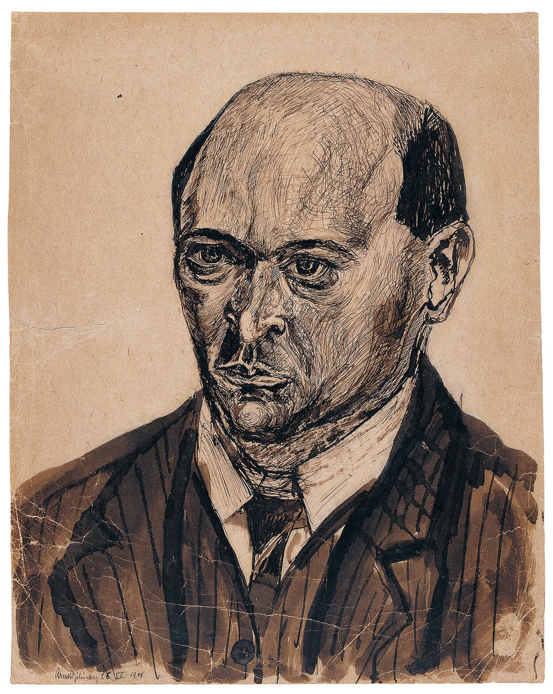 Arnold Schönberg: Selbstportrait, 1908, Catalogue raisonné 3, Arnold Schönberg Center, Wien 