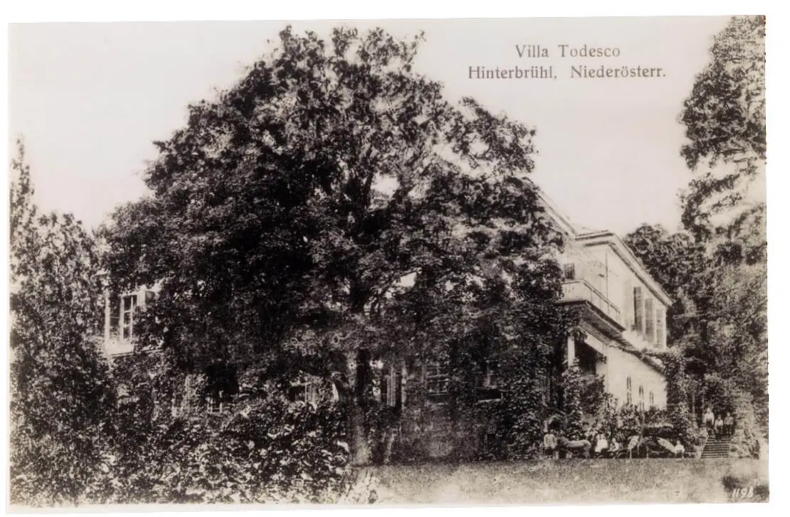 Sommerhaus der Familien Todesco/Lieben/Motesiczky in der Hinterbrühl, undatierte Fotografie, Sammlung Wien Museum, erworben 2019 als Schenkung vom Marie-Louise von Motesiczky Charitable Trust