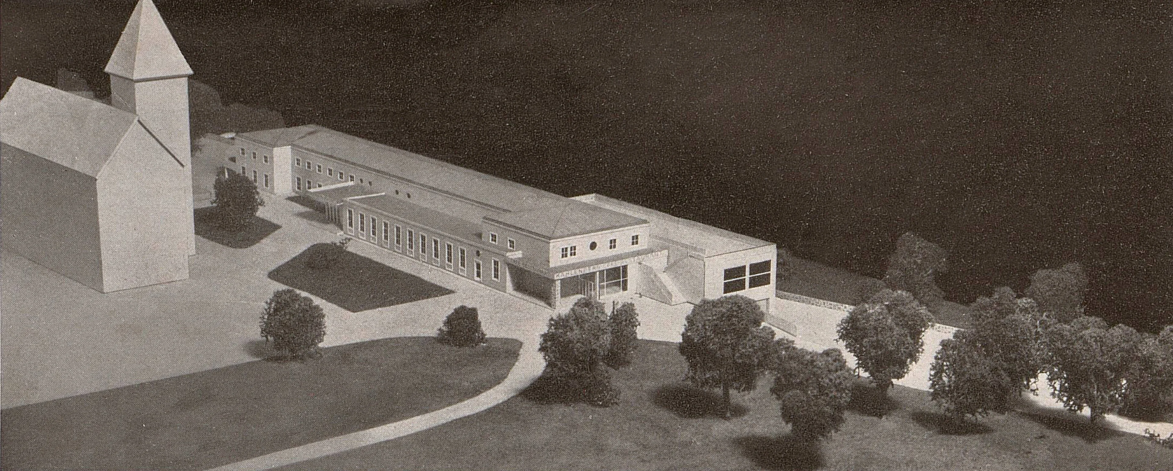 Das Modell des neuen Restaurants, Architekt E. Boltenstern, aus: Profil. Österreichische Monatsschrift für bildende Kunst, Heft 9/1935, S. 431. ÖNB/ANNO  