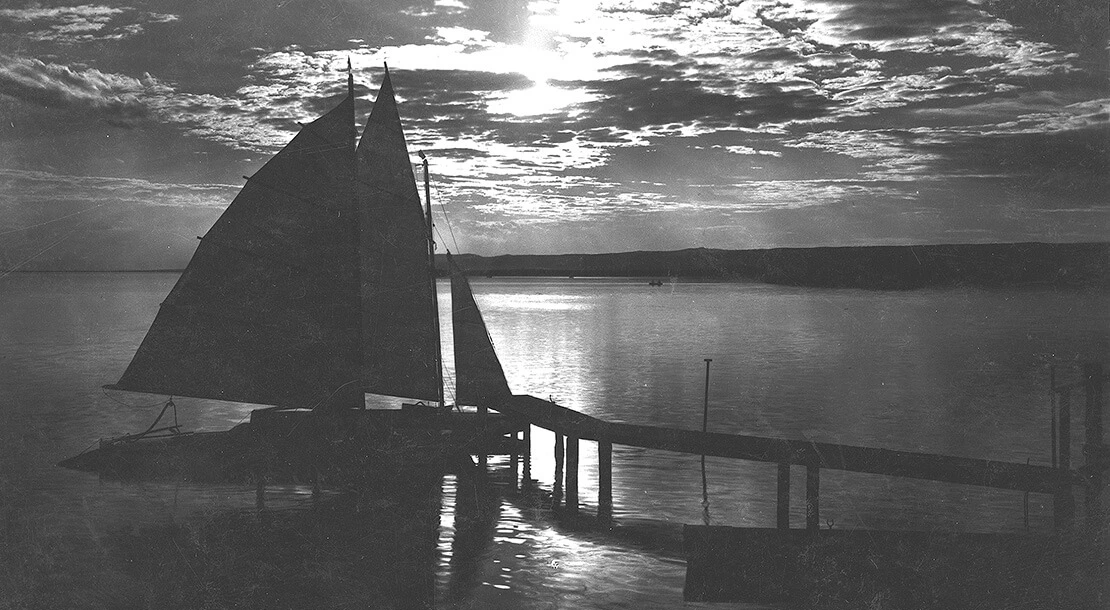 Ansichtskarte aus dem Seebad in Neusiedl, um 1930 (Hersteller: Viktor Horvath / Sammlung des Autors)  