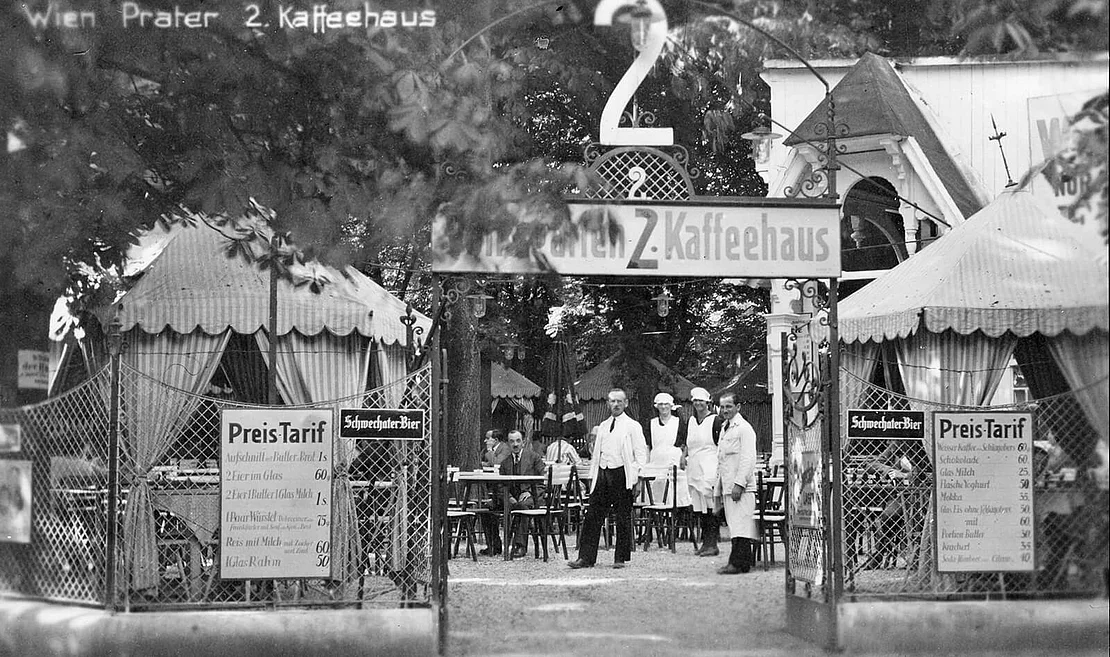 2. Kaffeehaus, um 1930, Prater Topothek/Thomas Sittler  