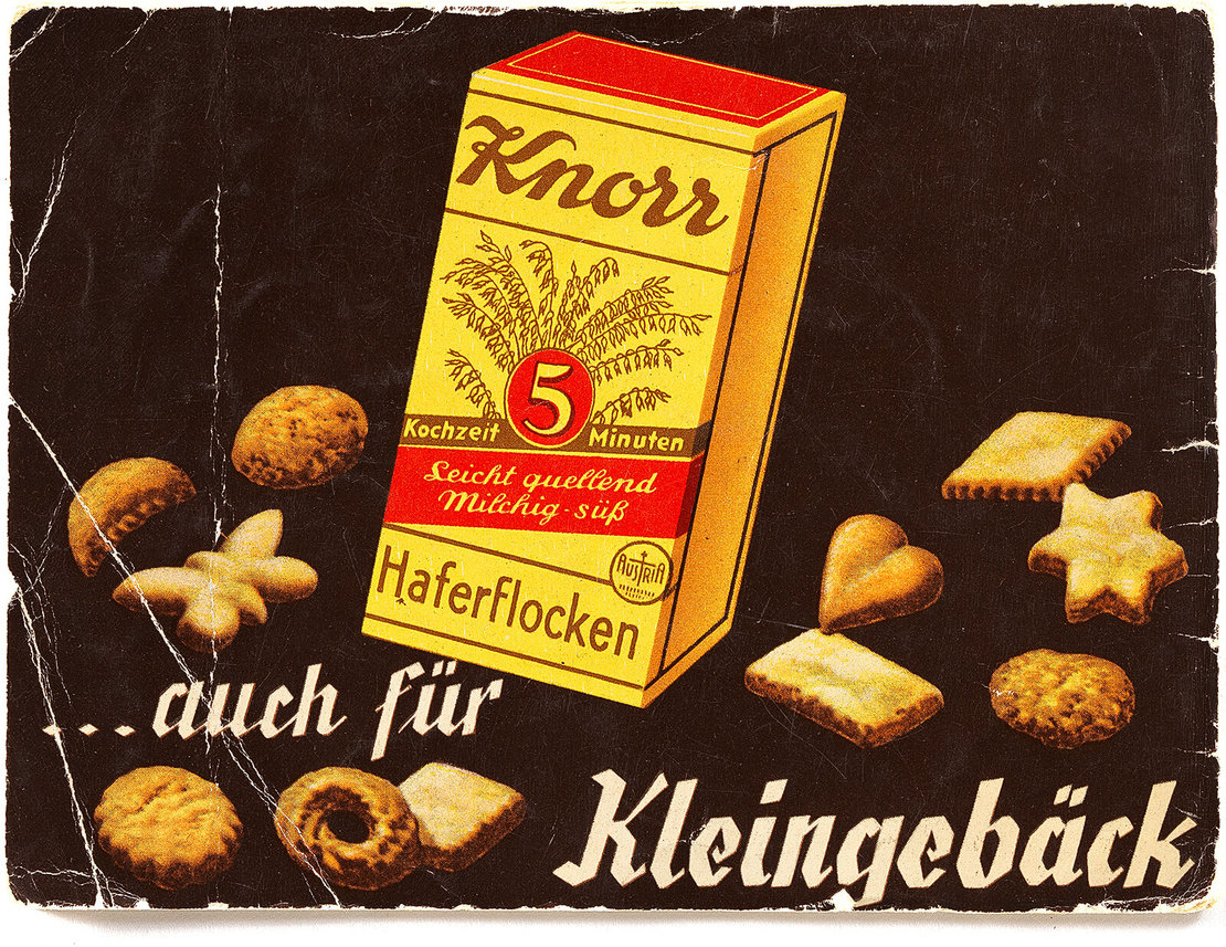 Rezeptbroschüre der Firma Knorr für Haferflocken, um 1940, Wien Museum 