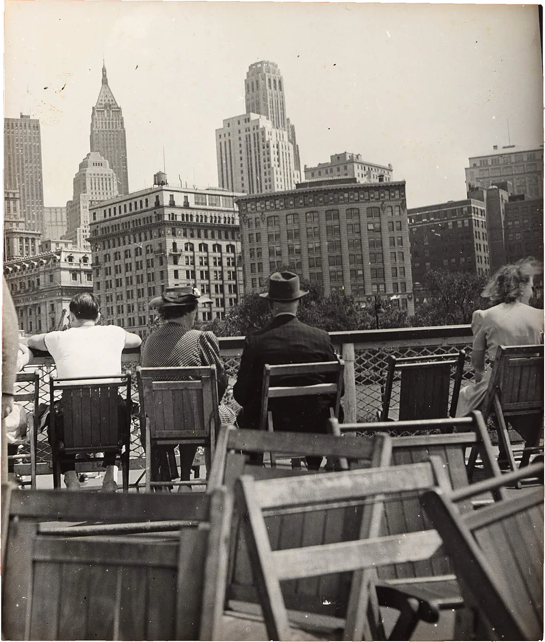 Auf der Fähre auf dem Weg zur Freiheitsstatue, New York City, 1941, Foto: Robert Haas, Wien Museum, Inv. Nr. 301738/4