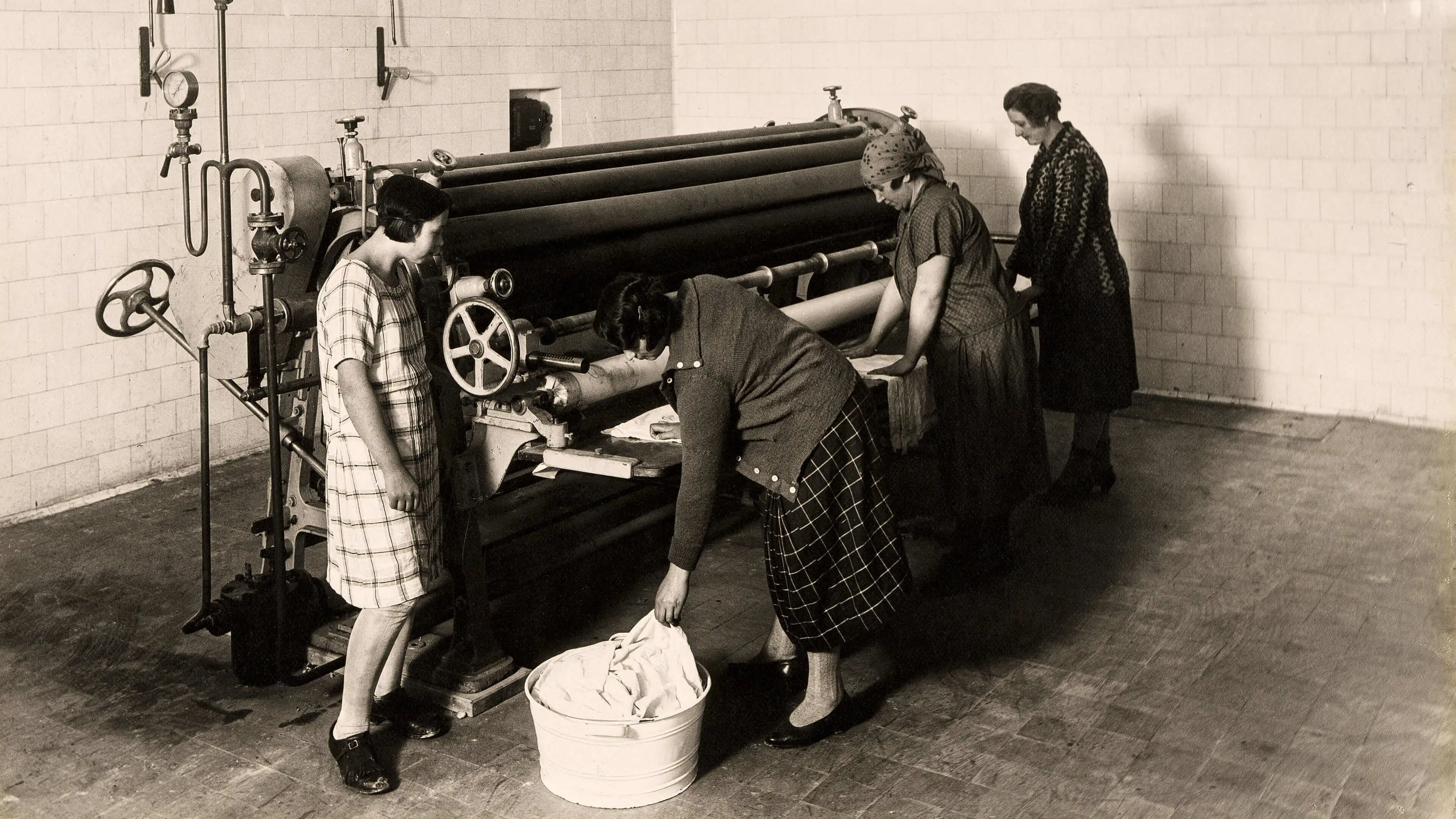 Blick in eine Waschküche, um 1926, Wien Museum