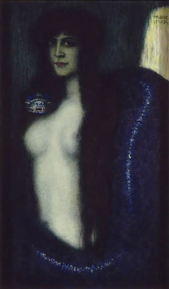 Franz von Stuck, Die Sünde, um 1912, Öl auf Leinwand, Staatliche Museen zu Berlin, Nationalgalerie