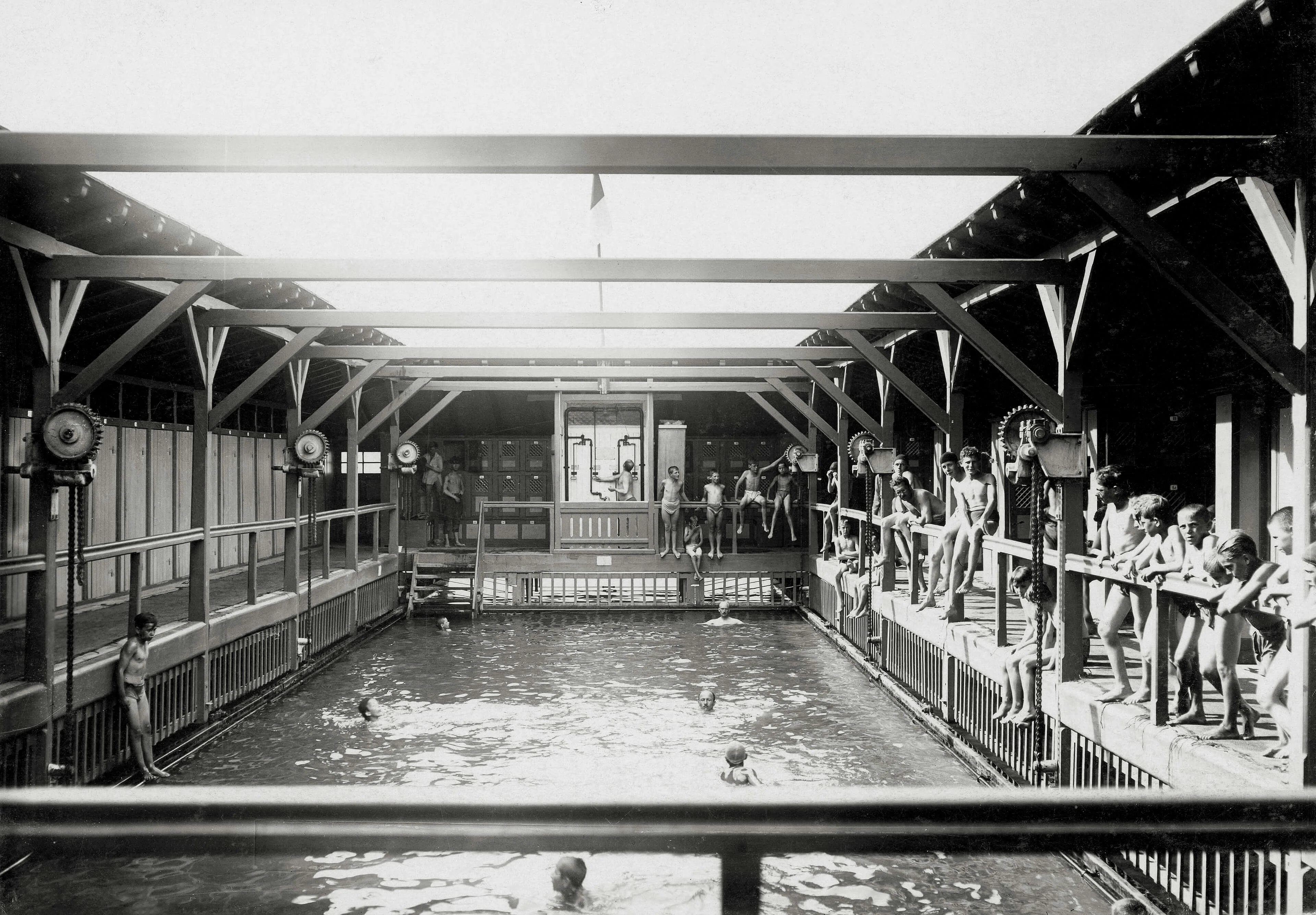 Strombad Kuchelau, Herrenabteilung, Foto: MA 44