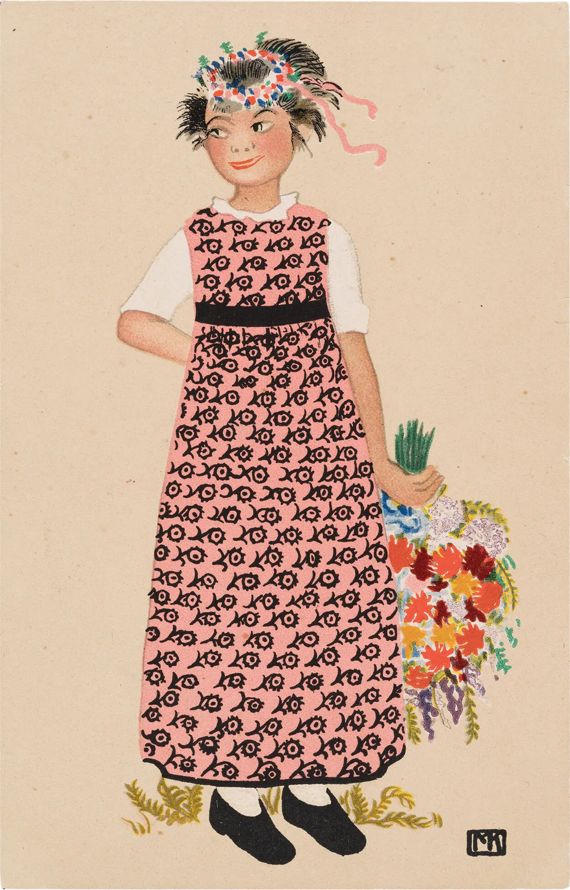 Mela Köhler: Ansichtskarte Nr. 307, 1910, Wien Museum, Inv.-Nr. 197454  